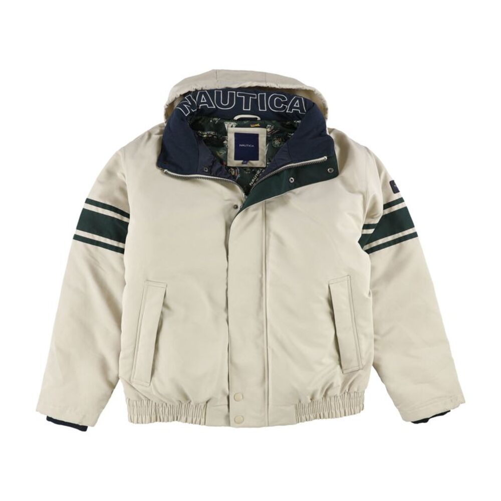 Nautica Mens Colorblocked Windbreaker Jacket, Green, XL, DM